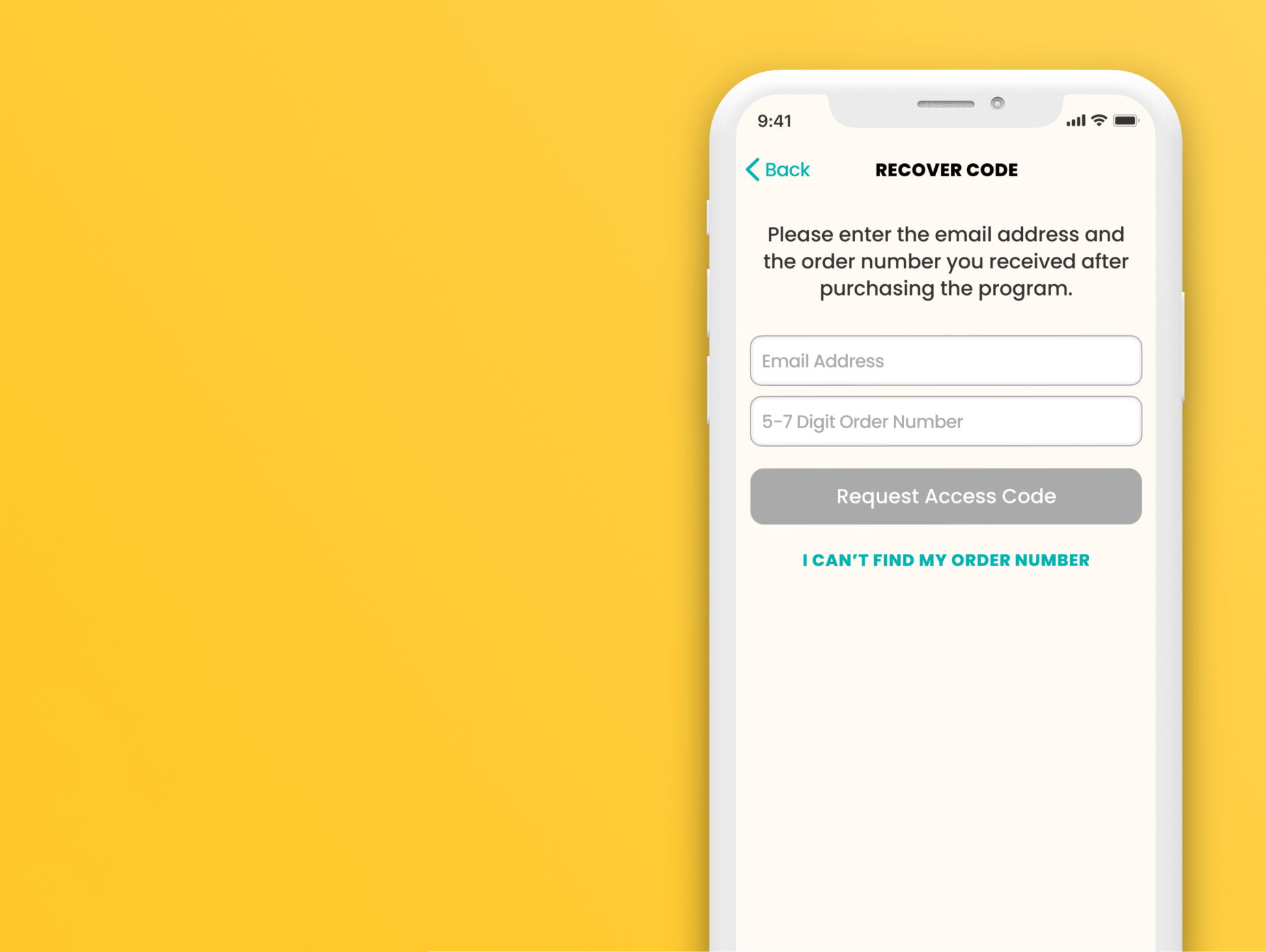 How to Recover your Access Code