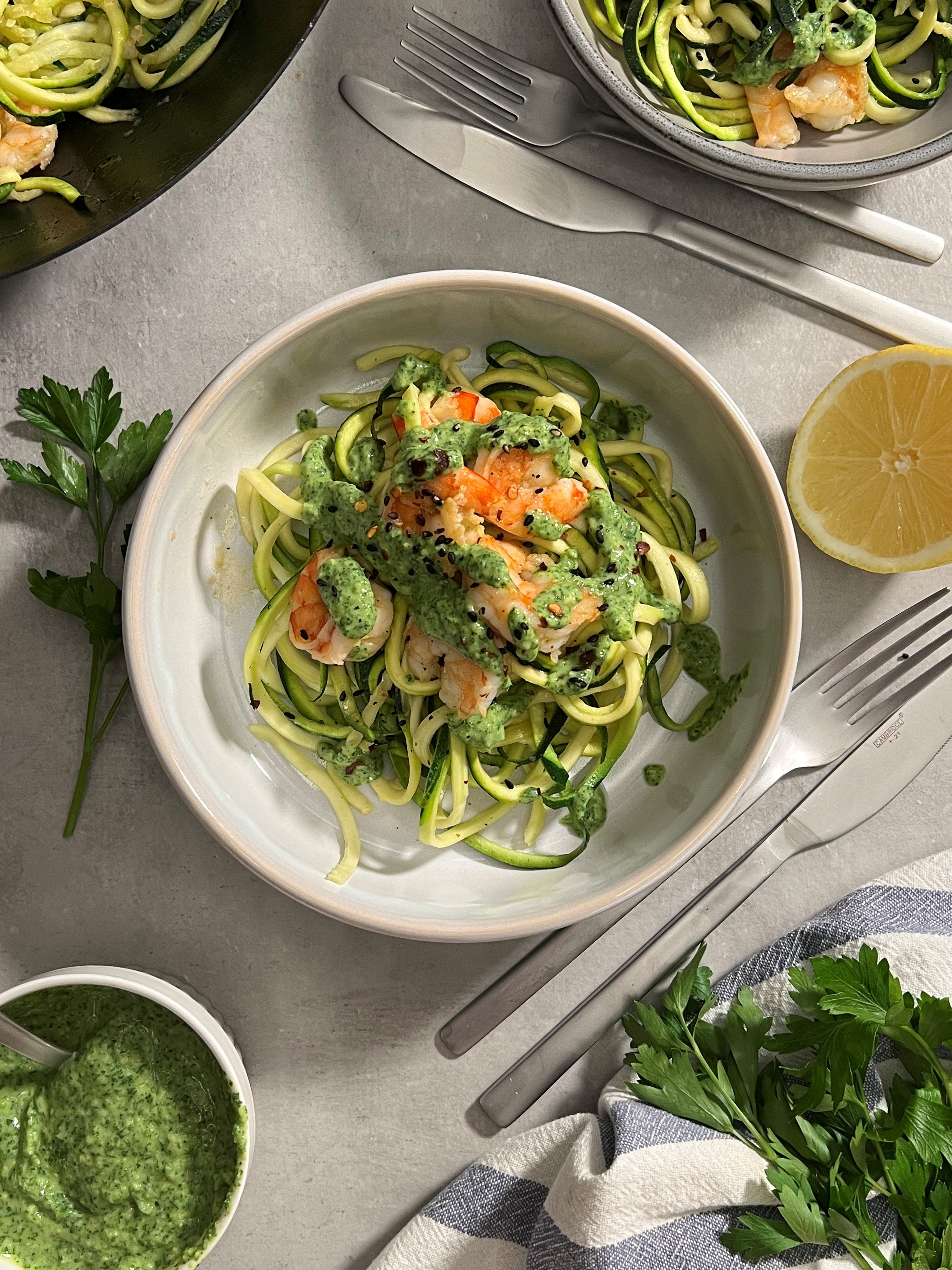 GARLIC SHRIMP ZOODLES