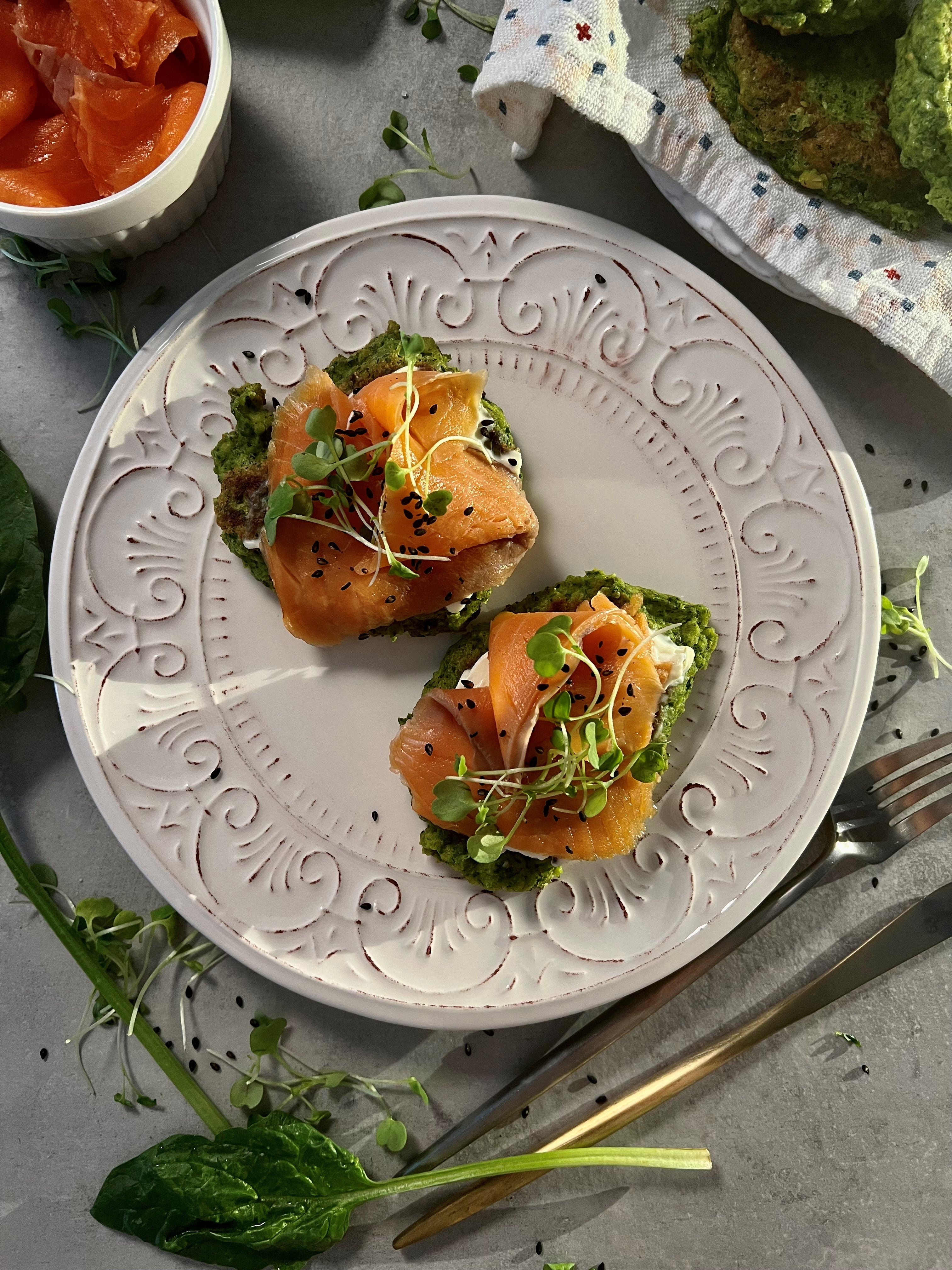 CHICKPEA SPINACH FRITTERS