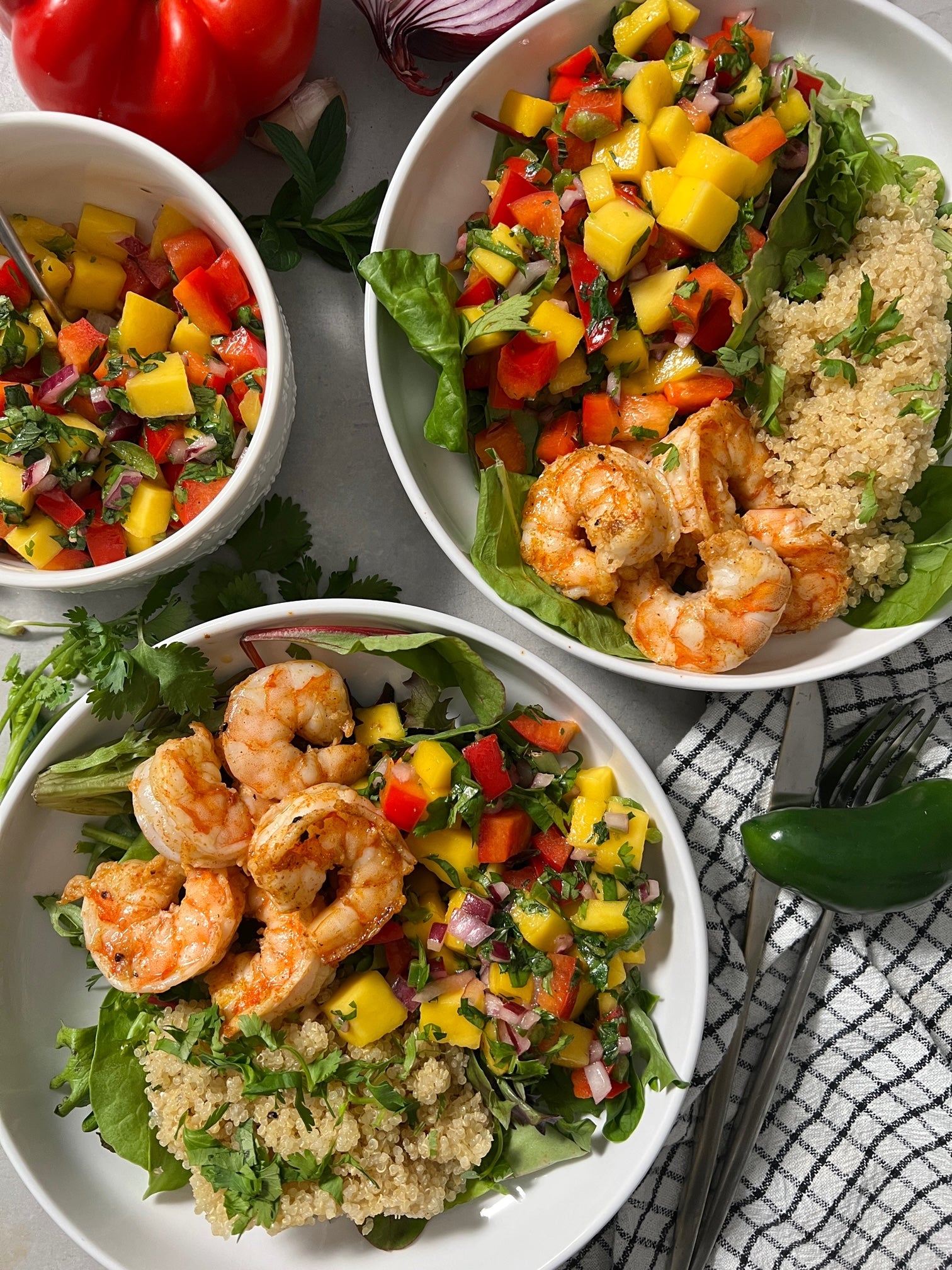 SHRIMP AND QUINOA SALAD