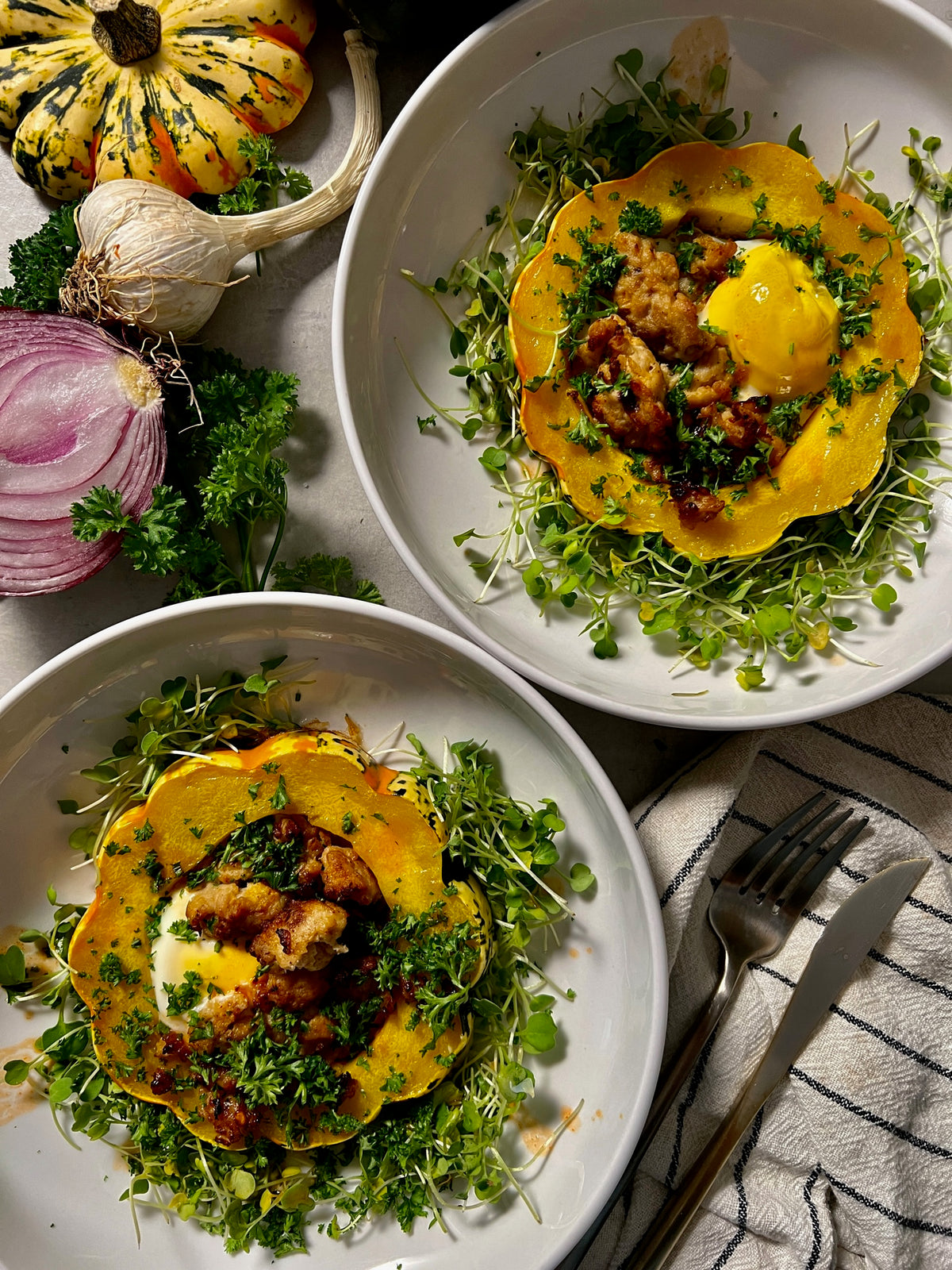 ROASTED ACORN SQUASH