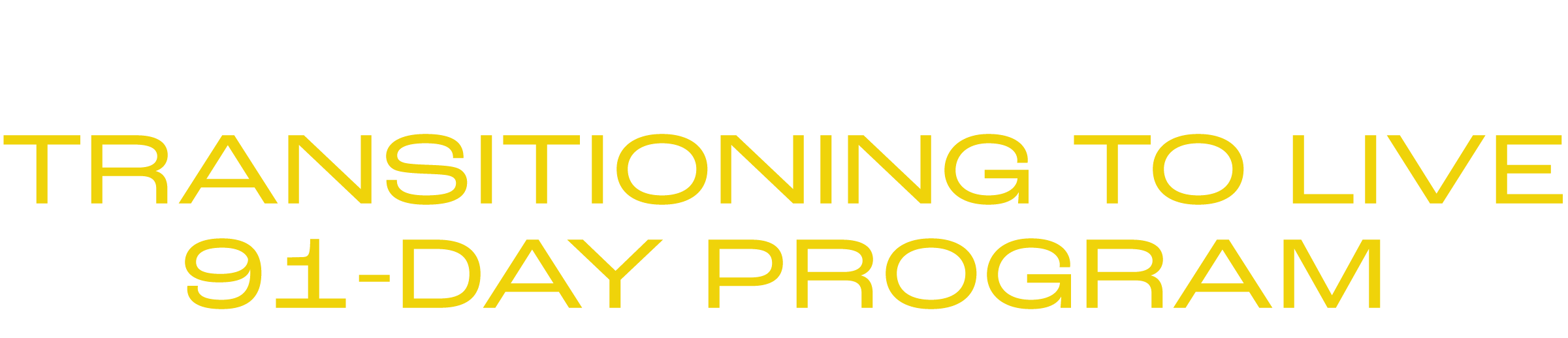 Text "Part 4" in white and Text 'TRANSITIONING TO LIVE 91-DAY PROGRAM' in yellow