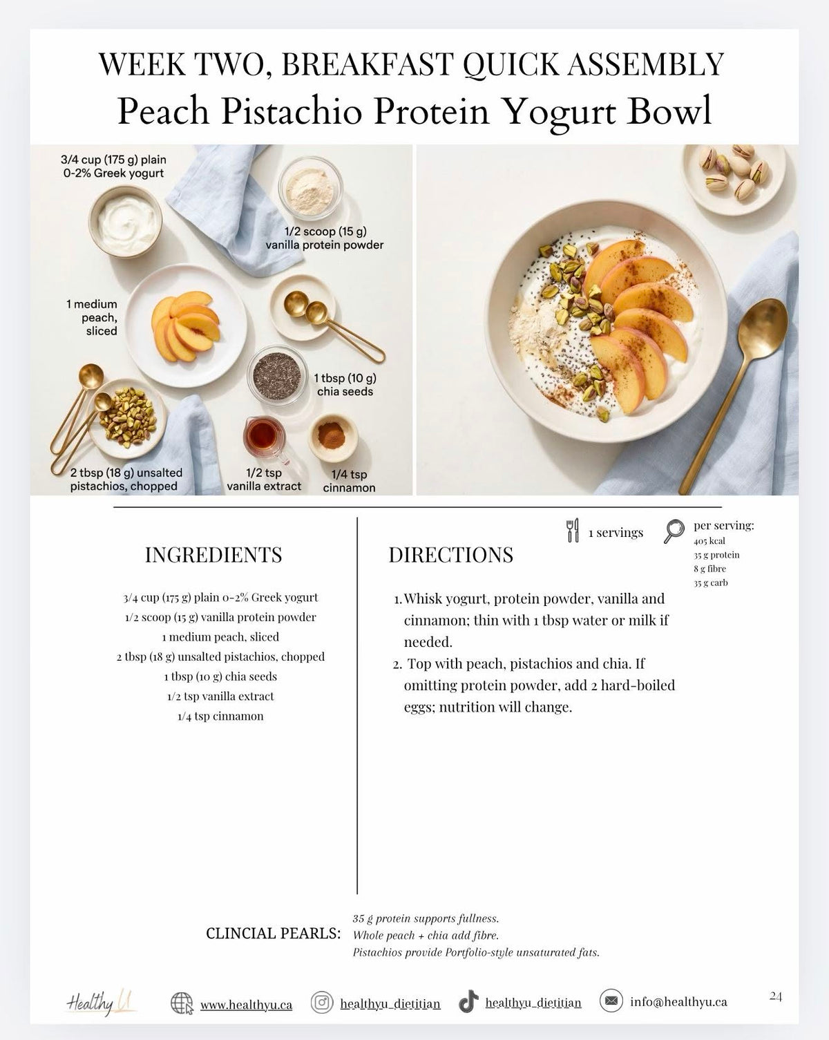 Livy Method x Healthy U 12-Week Food Plan Recipe Guide - PDF Download