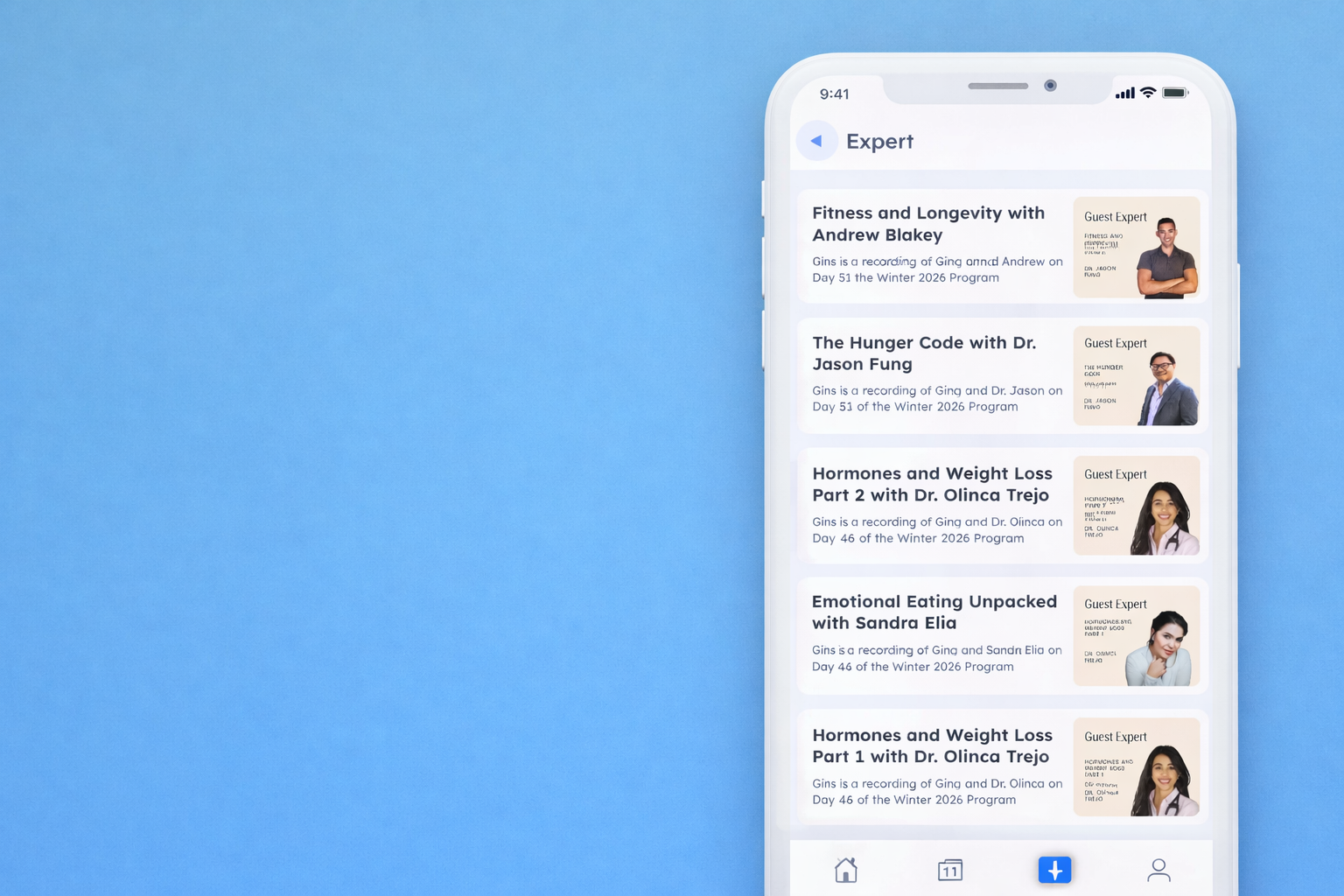 How to view all of the guest experts