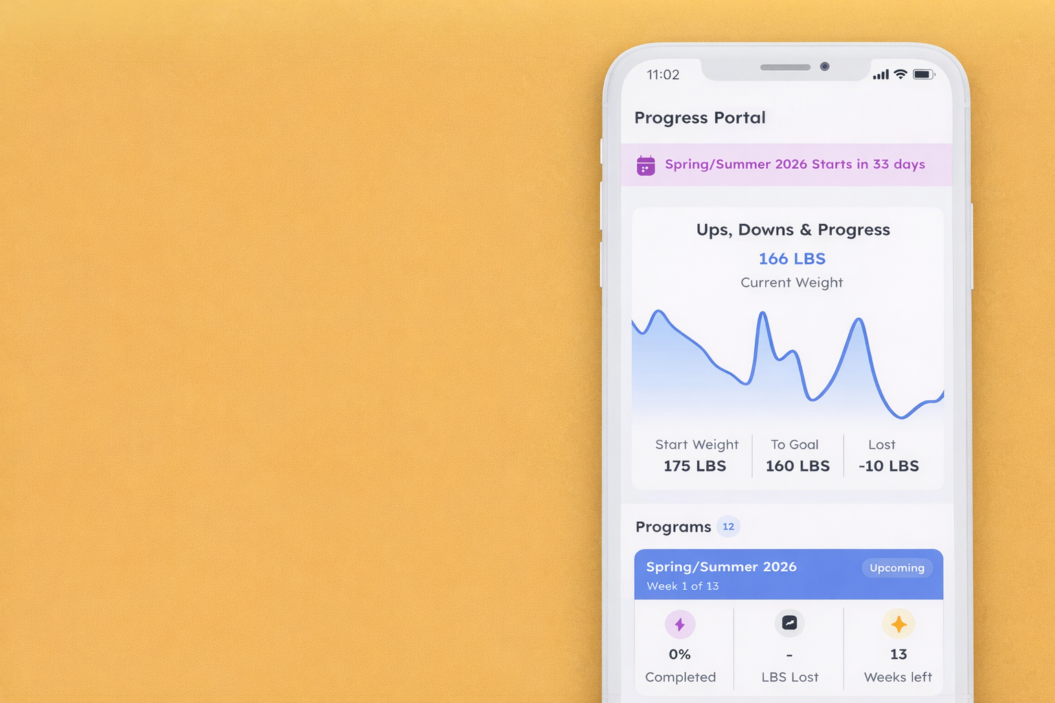 How to view/edit your journey start weight