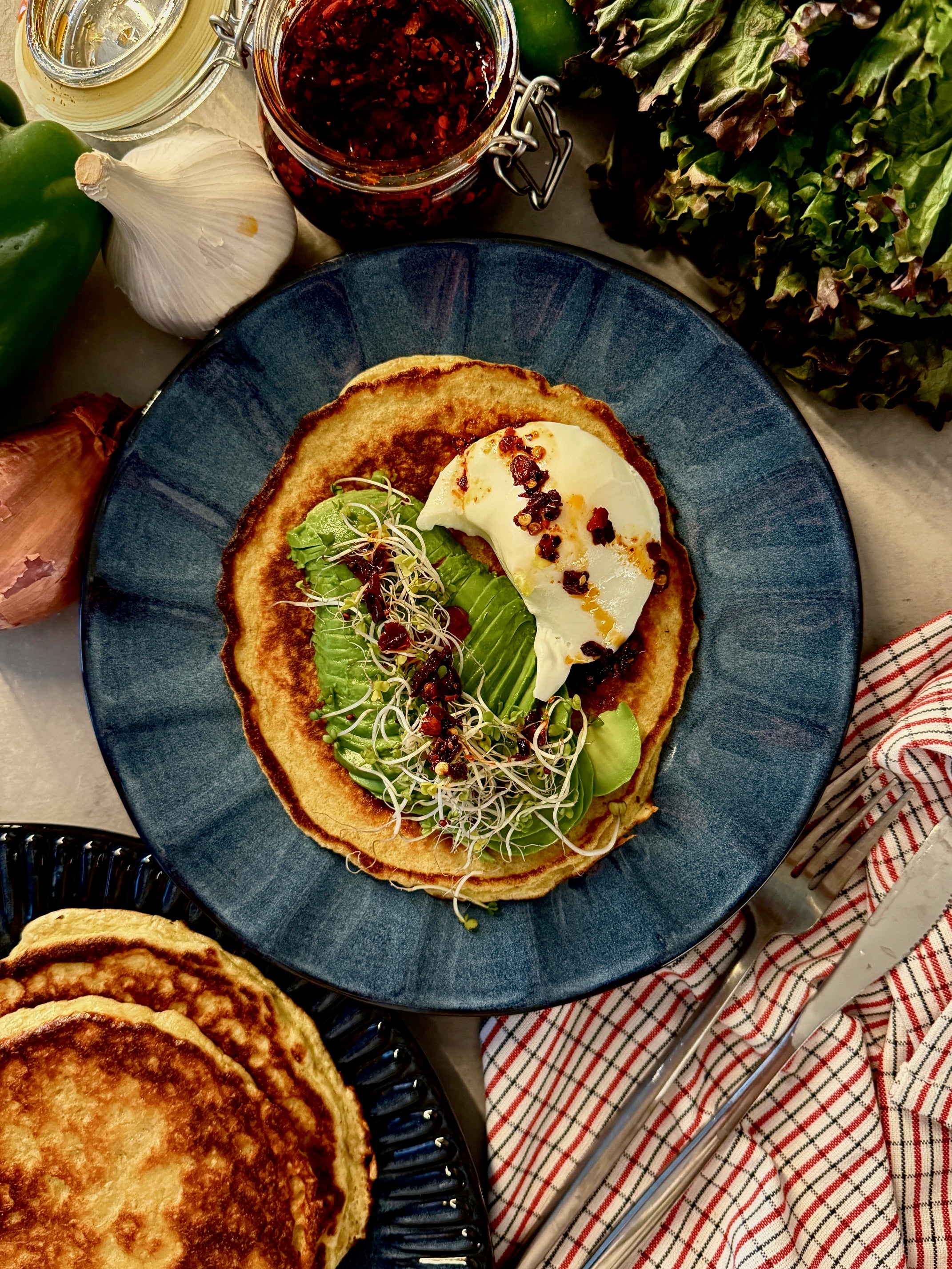 OATMEAL AND COTTAGE CHEESE PANCAKES