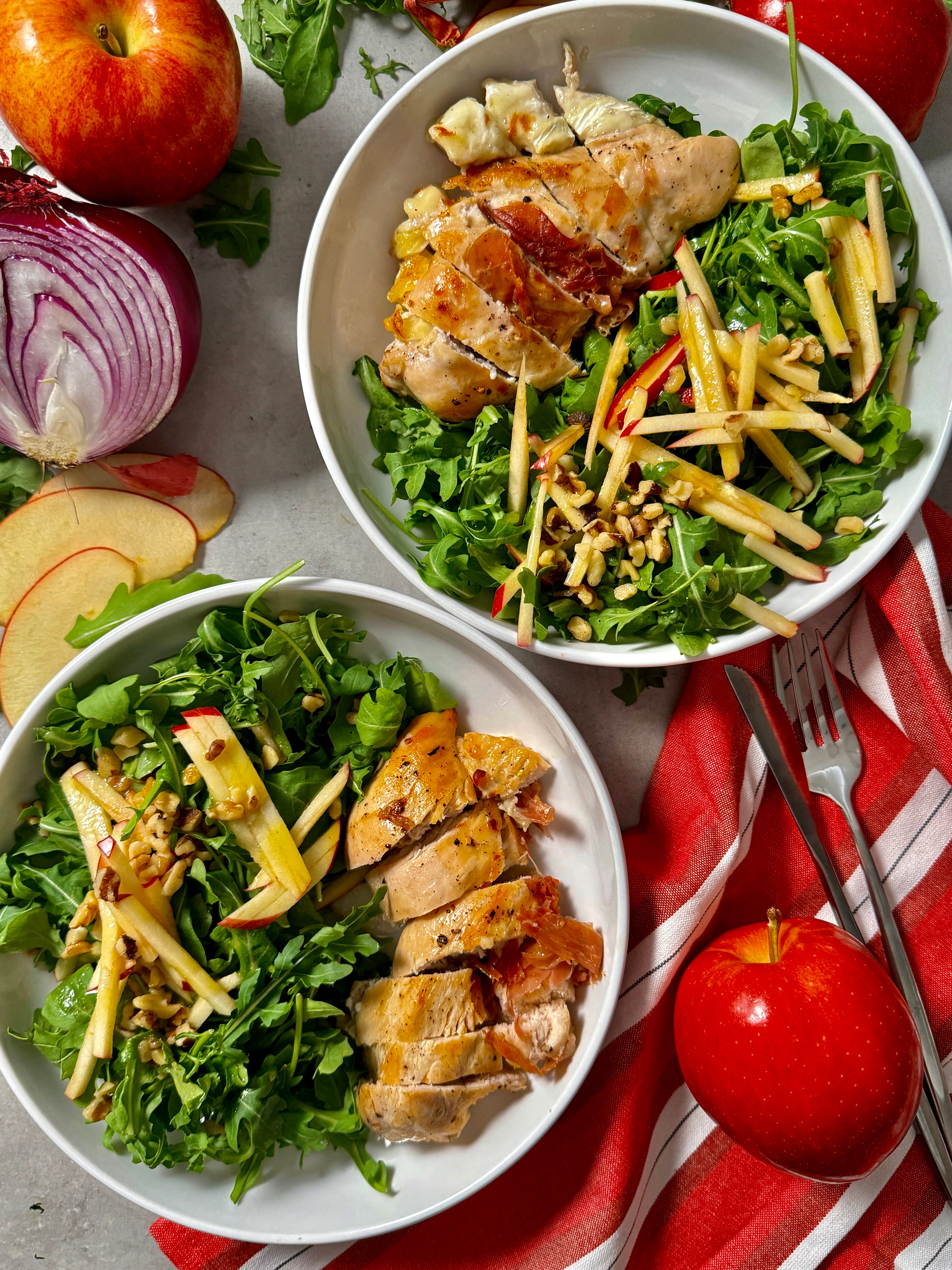 BRIE AND APPLE STUFFED CHICKEN
